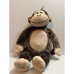 Build A Bear Smiley Brown Monkey Plush 16" Soft Toy Stuffed Animal-EXCELLENT